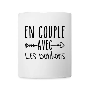 Couples with Candy, Gift Candy Fans - Mug - white - Front