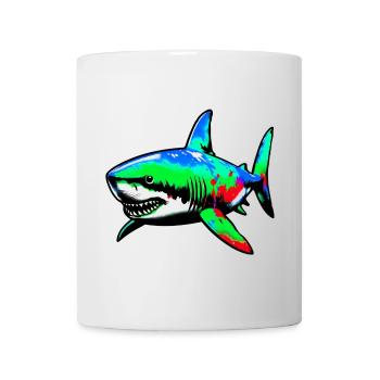 Requin - Mug blanc - blanc - Devant