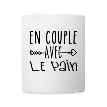 Couples with Bread, Bread Fans Gift - Mug - white - Front