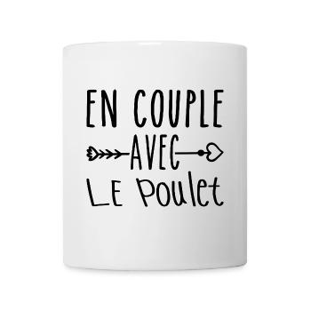 Couples with Chicken, Chicken Fans Gift - Mug - white - Front