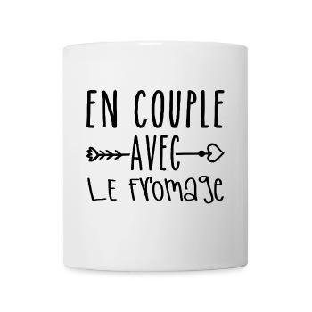Couples with Cheese, Cheese Fans Gift - Mug - white - Front
