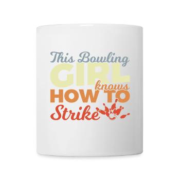 Bowling Mädchen - Tasse - Weiß - Vorne