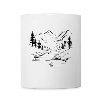 Gebirge - Tasse - Weiß - Vorne