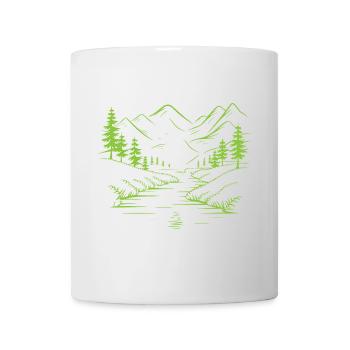 Gebirge - Tasse - Weiß - Vorne