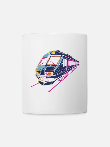 Train Rétro - Mug blanc - blanc