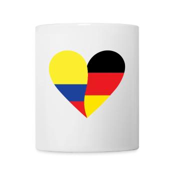 Colombia Germany Heart - Tasse - Weiß - Vorne