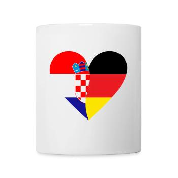 Croatia Germany Heart - Mug - white - Front