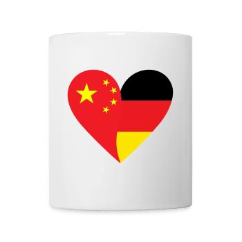 China Germany Heart - Mug - white - Front