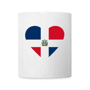 Dominican Republic Heart - Mug - white - Front