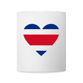 Costa Rica Heart - Tasse - Weiß - Vorne