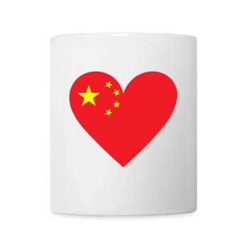 Cœur de Chine - Mug blanc - blanc - Devant