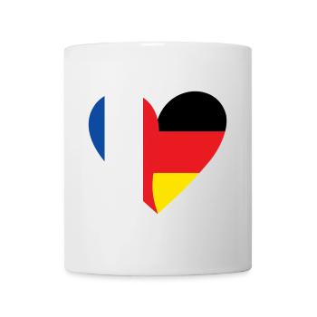 France Germany Heart - Mug - white - Front