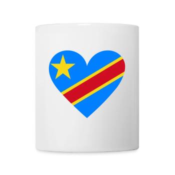 Democratic Republic of the Congo Heart - Tasse - Weiß - Vorne