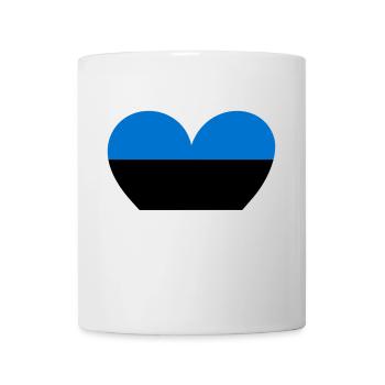 Estonie Cœur - Mug blanc - blanc - Devant