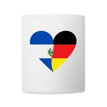 El Salvador Allemagne Coeur - Mug blanc - blanc - Devant