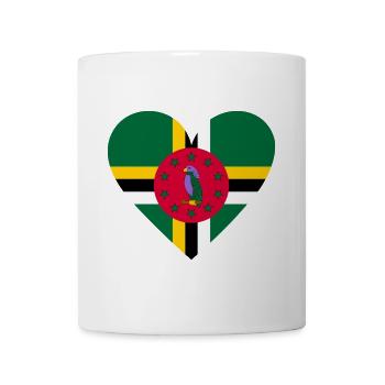 Dominica Heart - Mug - white - Front