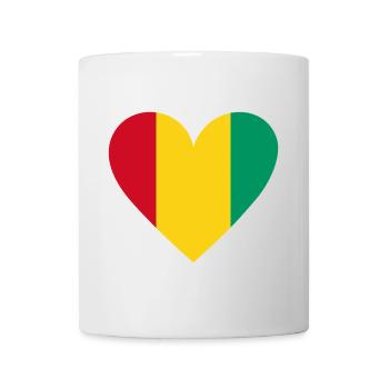 Guinée Cœur - Mug blanc - blanc - Devant