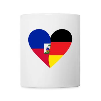 Haïti Allemagne Cœur - Mug blanc - blanc - Devant