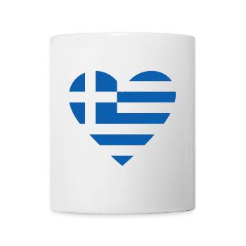 Grèce Cœur - Mug blanc - blanc - Devant