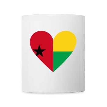 Guinea Bissau Heart - Mug - white - Front