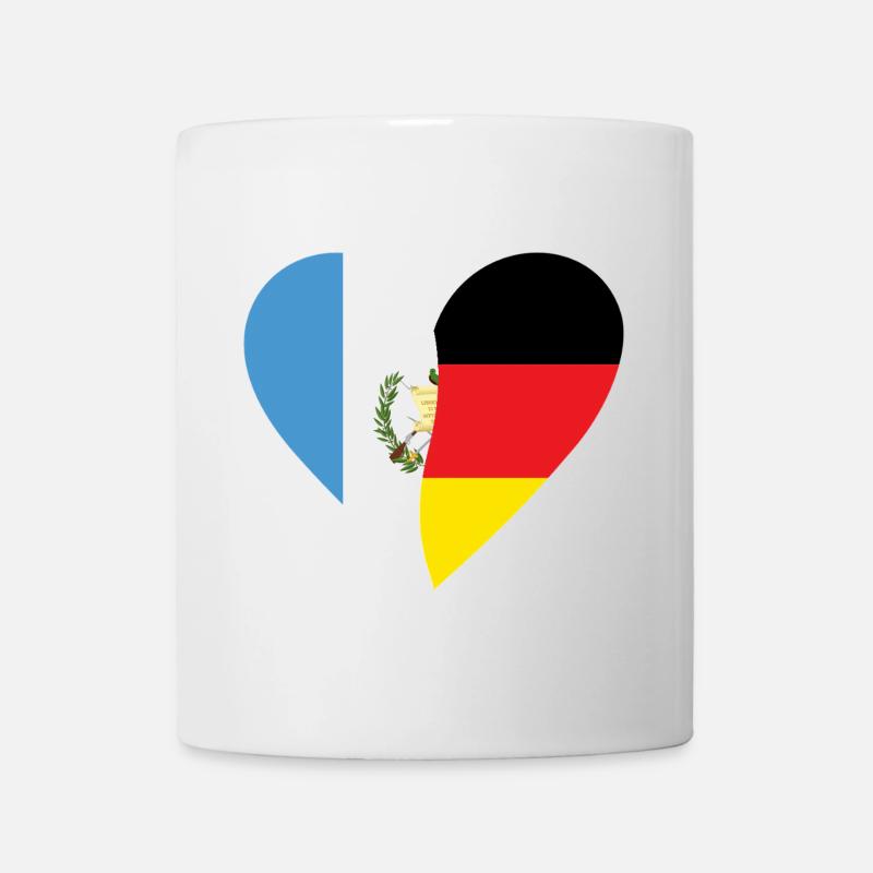 Guatemala Germany Heart - Tasse - Weiß