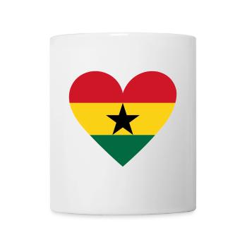 Ghana Heart - Tasse - Weiß - Vorne