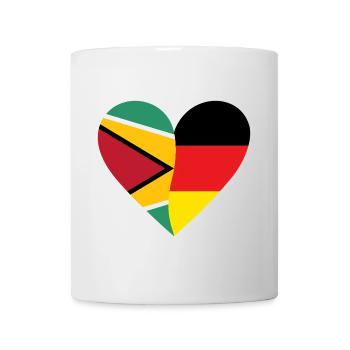 Guyana Germany Heart - Tasse - Weiß - Vorne