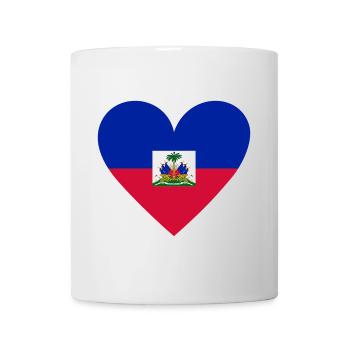 Cœur d’Haïti - Mug blanc - blanc - Devant