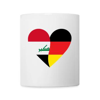 Iraq Germany Heart - Mug - white - Front