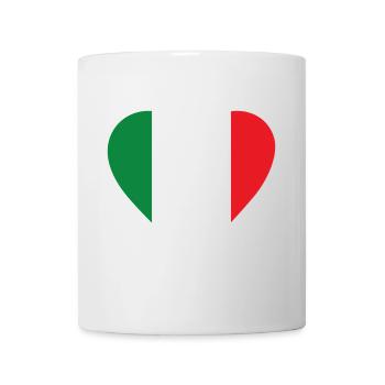Cœur Italie - Mug blanc - blanc - Devant