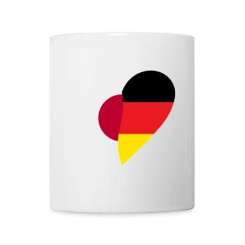 Japan Germany Heart - Tasse - Weiß - Vorne