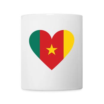 Cameroun Cœur - Mug blanc - blanc - Devant