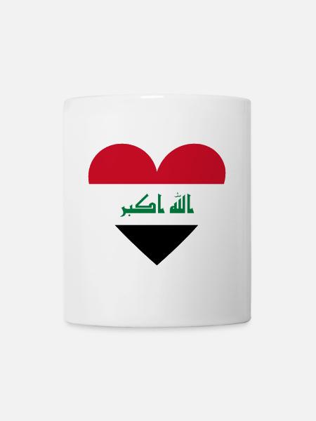 Iraq Heart - Tasse - Weiß