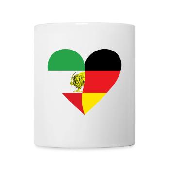 Iran Germany Heart - Mug - white - Front