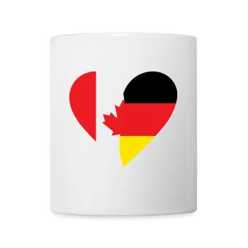 Canada Germany Heart - Tasse - Weiß - Vorne