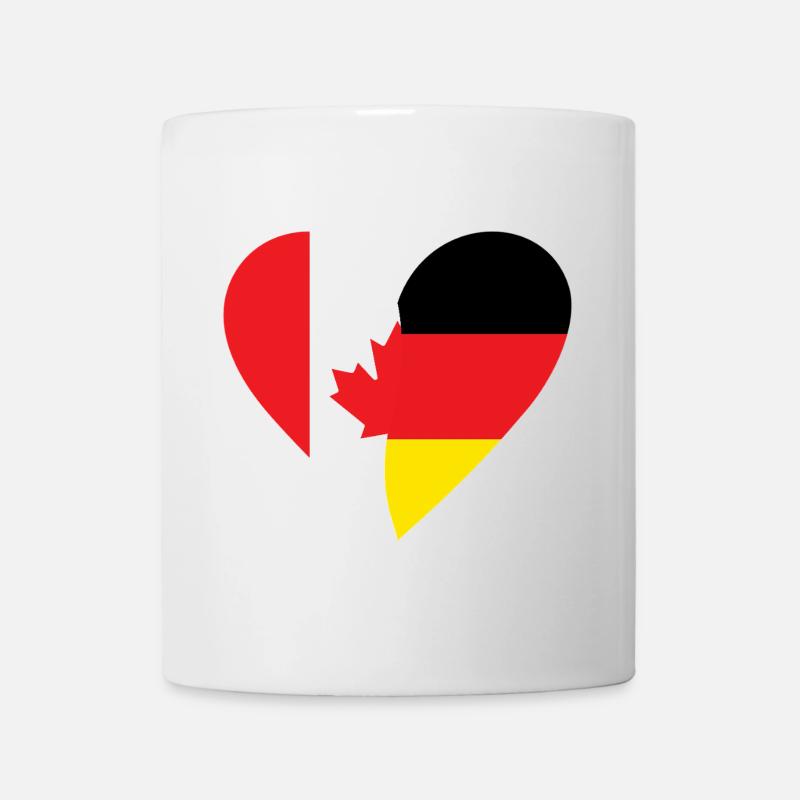 Canada Germany Heart - Tasse - Weiß