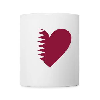 Qatar Heart - Mug - white - Front