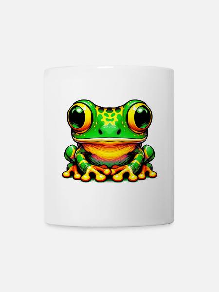 Frosch - Tasse - Weiß
