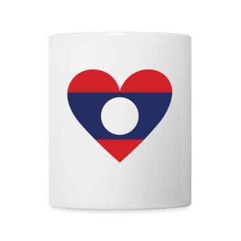 Laos Heart - Tasse - Weiß - Vorne