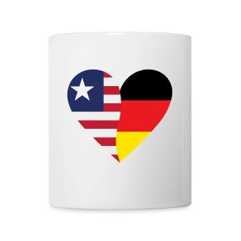 Liberia Germany Heart - Mug - white - Front
