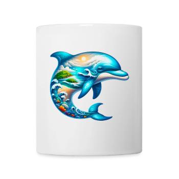 Dauphin - Mug blanc - blanc - Devant
