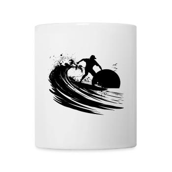 Surfeur - Mug blanc - blanc - Devant
