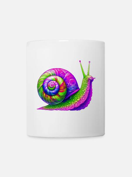 Schnecke - Tasse - Weiß