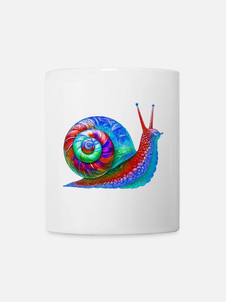 Schnecke - Tasse - Weiß