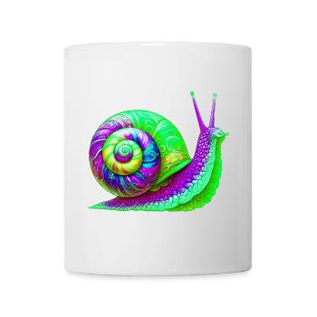 Escargot - Mug blanc - blanc - Devant