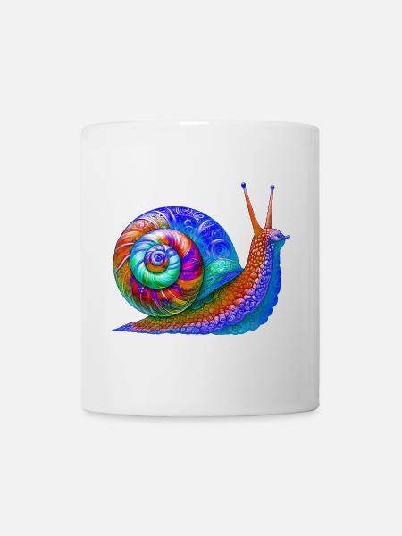 Schnecke - Tasse - Weiß