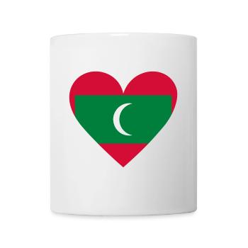 Maldives Heart - Tasse - Weiß - Vorne