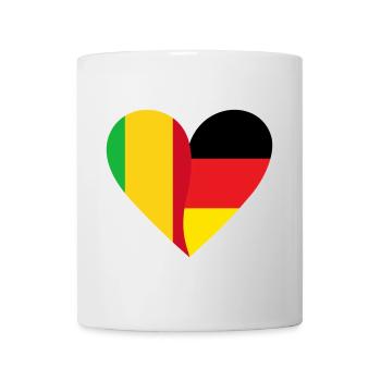 Mali Allemagne Cœur - Mug blanc - blanc - Devant