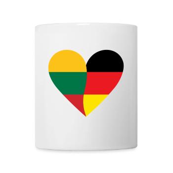 Lithuania Germany Heart - Mug - white - Front
