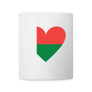 Madagascar Heart - Tasse - Weiß - Vorne